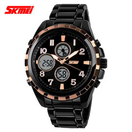 Multifunction Stainless Steel Quartz Watch For Man Use Zinc Alloy Strap