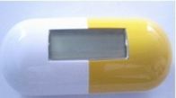 ABS Stap Counter stappenteller wit en geel gepersonaliseerde schredentellers