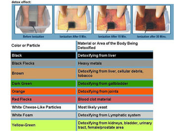 Het ion reinigt Detox Foot Spa met Infrarode Riem, LCD het Scherm