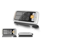 OEM/ODM 3D digitale Pedometer van de de Stappenteller van de zakgezondheid met Klok &amp; slaapwijze