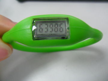 Promotie de Pedometerhorloge van de Silicone Rubbermanchet, Multifunctioneel de Manchethorloge van het Bewegingssilicone