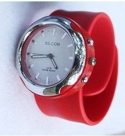 Het rode/Gele Horloge van de Siliconemanchet voor Jonge geitjes, Digitale Geleide Spiegeloem