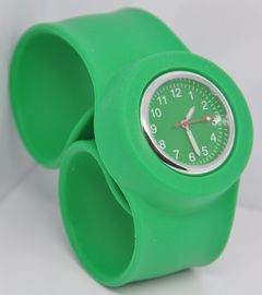 OEM het Horloge van de Siliconemanchet, Groene Jongens/Meisjes Rubberhorloge