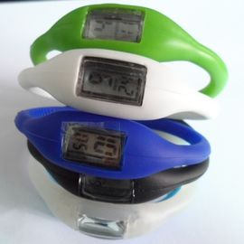 Het gezonde Horloge van de Siliconemanchet, het Polshorloge van de de Maniersport van Waterdichte Vrouwen