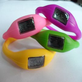 Van de het Siliconemanchet van Pmskleuren van de het Horloge Rubbergelei Ionen het Anionpolshorloge met Gedrukte Serigrafie