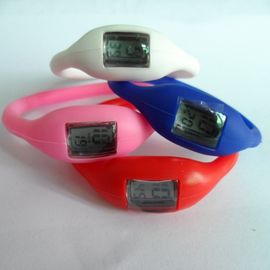 Van de het Siliconemanchet van Pmskleuren van de het Horloge Rubbergelei Ionen het Anionpolshorloge met Gedrukte Serigrafie