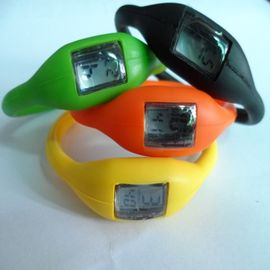 Het unisex-Horloge van de Siliconemanchet, Ionen Waterdicht de Armbandpolshorloge van de Sporten Rubbergelei