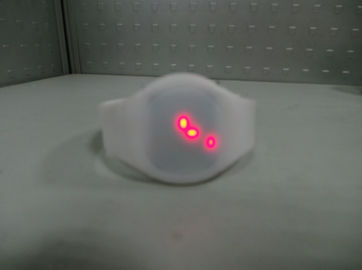 Het witte Horloge Super Nice van de Siliconemanchet leidde het Horloge van Aanrakingsscrenn
