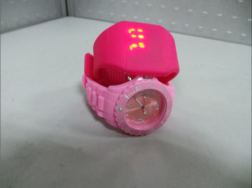 Het dagelijkse Waterdichte Horloge van de Siliconemanchet, Silicone leidde het Horloge van het Aanrakingsscherm, OEM