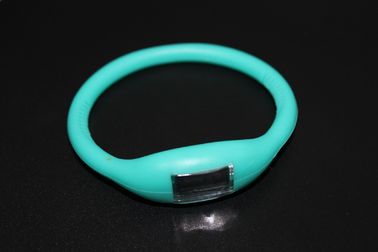 De Manchethorloge van de sportenarmband met Ionen, Rode Geleide Horloge van de Silicone het Rubbergelei