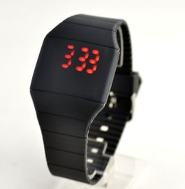 Het Horloge van het aanrakingsscherm het Knipperen het Horloge van de Siliconemanchet met Douaneembleem