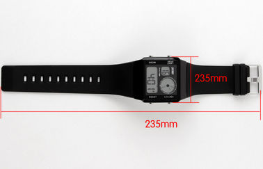 De unisex- Dubbele Dubbele Tijd van het Tijd Analoog-numerieke Horloge met 5 Kleuren Backlights