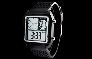 De Bandlcd van Gr Backlight Pu alarmeert het Analoge Horloge, Digitale Polshorloges