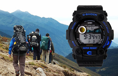 Schokbestendige Multifunctionele Horlogepu Riem met Chronometer