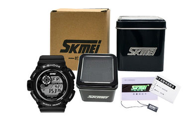 De jongens vormen Zwart LCD het Scherm Multifunctioneel Digitaal Horloge met Gr Backlight