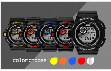 De jongens vormen Zwart LCD het Scherm Multifunctioneel Digitaal Horloge met Gr Backlight
