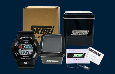 12/24 u-Jonge geitjes van het Schokhorloge 3 ATM maken LCD Multifunctioneel Horloge waterdicht