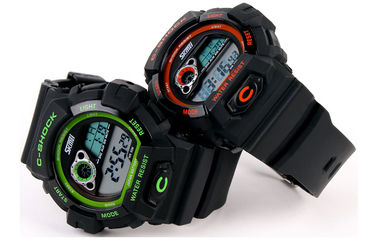 12/24 u-Jonge geitjes van het Schokhorloge 3 ATM maken LCD Multifunctioneel Horloge waterdicht