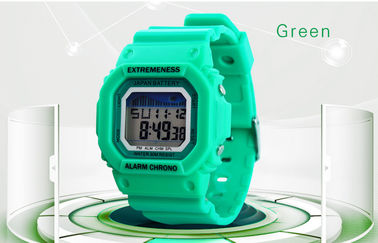 Elegant ABS van het Dames Wit Digitaal Horloge Geval 12/24 u-Polshorloges