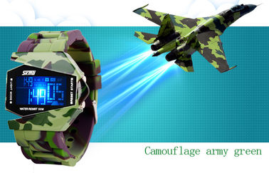 Multifunctioneel Digitaal Horloge Unisex-Gr Backlight 3 het Militaire Polshorloge van ATM