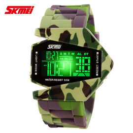 Kleurrijk Camouflage Multifunctioneel Digitaal Horloge, 50m Bestand Water