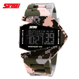 Kleurrijk Camouflage Multifunctioneel Digitaal Horloge, 50m Bestand Water