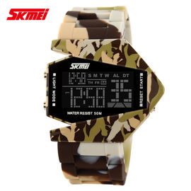 Kleurrijk Camouflage Multifunctioneel Digitaal Horloge, 50m Bestand Water
