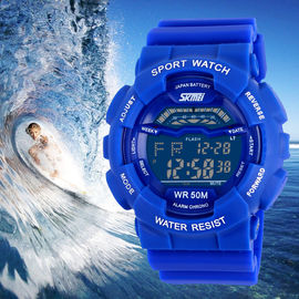 LCD Vertonings Multifunctioneel Digitaal Horloge met ABS Plastic Geval