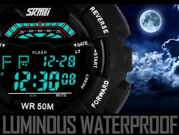 LCD Vertonings Multifunctioneel Digitaal Horloge met ABS Plastic Geval