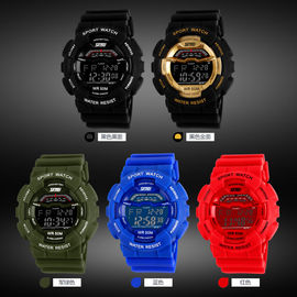 LCD Vertonings Multifunctioneel Digitaal Horloge met ABS Plastic Geval