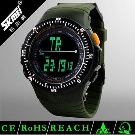 Zwart LCD Multifunctioneel Digitaal Horloge met het Achterlicht van Gr