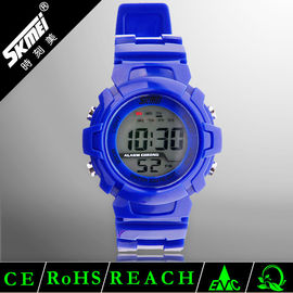 LCD Waterdichte het Gebruikspu Plastic Riem van het Sport Multifunctionele Digitale Horloge