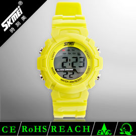 LCD Waterdichte het Gebruikspu Plastic Riem van het Sport Multifunctionele Digitale Horloge