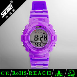 LCD Waterdichte het Gebruikspu Plastic Riem van het Sport Multifunctionele Digitale Horloge