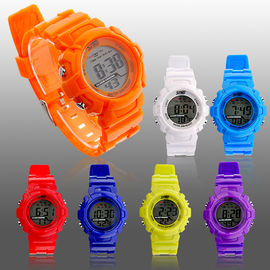 LCD Waterdichte het Gebruikspu Plastic Riem van het Sport Multifunctionele Digitale Horloge
