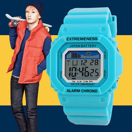 Kleurrijk Unisex-Sporten Multifunctioneel Digitaal Horloge met Alarm