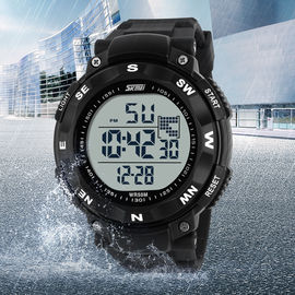 ABS Multifunctioneel Digitaal het Horloge Groot Gezicht van de Bandontwerper voor Mensen