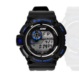 5OM Horloge van Gr Backlight van de water het Bestand Chronograaf Multifunctionele Digitale