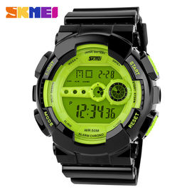 Multifunctionele Digitale Horloge s-Schok Modelpu Riem voor de Studentenjeugd