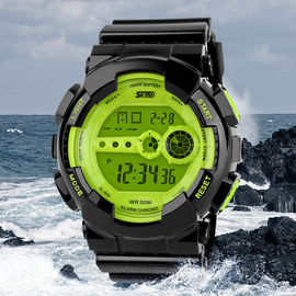 Multifunctionele Digitale Horloge s-Schok Modelpu Riem voor de Studentenjeugd