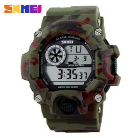 Het militaire Multifunctionele Digitale Ontwerp van Horloge Nationale Camo met Sterk Licht