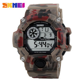 Het militaire Multifunctionele Digitale Ontwerp van Horloge Nationale Camo met Sterk Licht