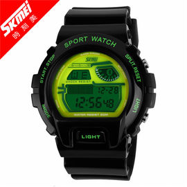 De Riemwater Bestand 5 ATM van het douane Blauw Multifunctioneel Digitaal Horloge Pu