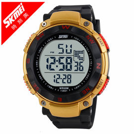 Gouden Multifunctioneel Digitaal Horloge, Sporten Digitale Horloges Gr backlight