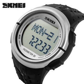 De horloges van de de Pedometersport van het harttarief 50M Waterdicht met Aftelprocedure
