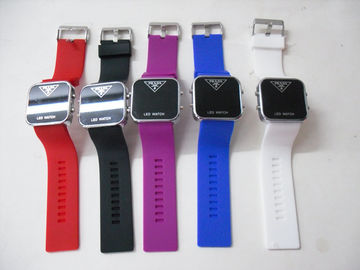 Duurzame Kleurrijke het Horloge/het Siliconearmbandhorloges van de Siliconemanchet