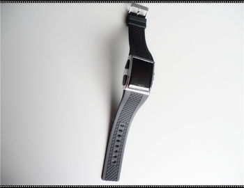 De Manchethorloge van het sporten Zacht Aangepast Silicone, Witte Riemhorloges