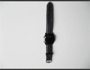 Gepersonaliseerd Zwart Silicone Geleid Horloge met Zachte Siliconeriem