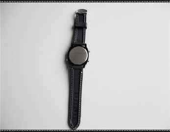 Gepersonaliseerd Zwart Silicone Geleid Horloge met Zachte Siliconeriem