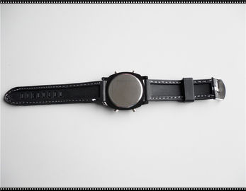 Gepersonaliseerd Zwart Silicone Geleid Horloge met Zachte Siliconeriem